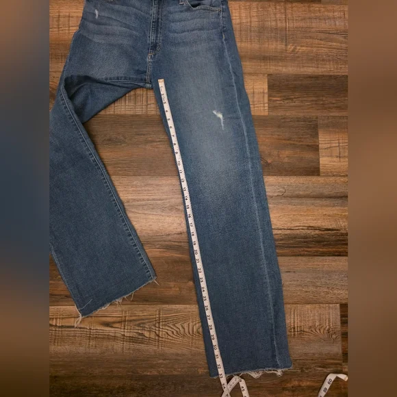 Joe's Jeans Classic Blue Distressed Women's Jeans - Picture 3 of 7